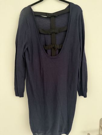 SANDRO Paris Strickkleid mit Rückenausschnitt