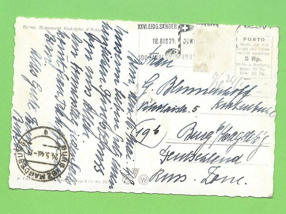 Cartoline postali: Bern, Rudolf von Erlach Denkmal – Nuovo (secondo la descrizione) da Zürich venduto da t24_de 1
