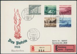 1955 - Pro Patria - Brief - 1. August Rütli - Haerry