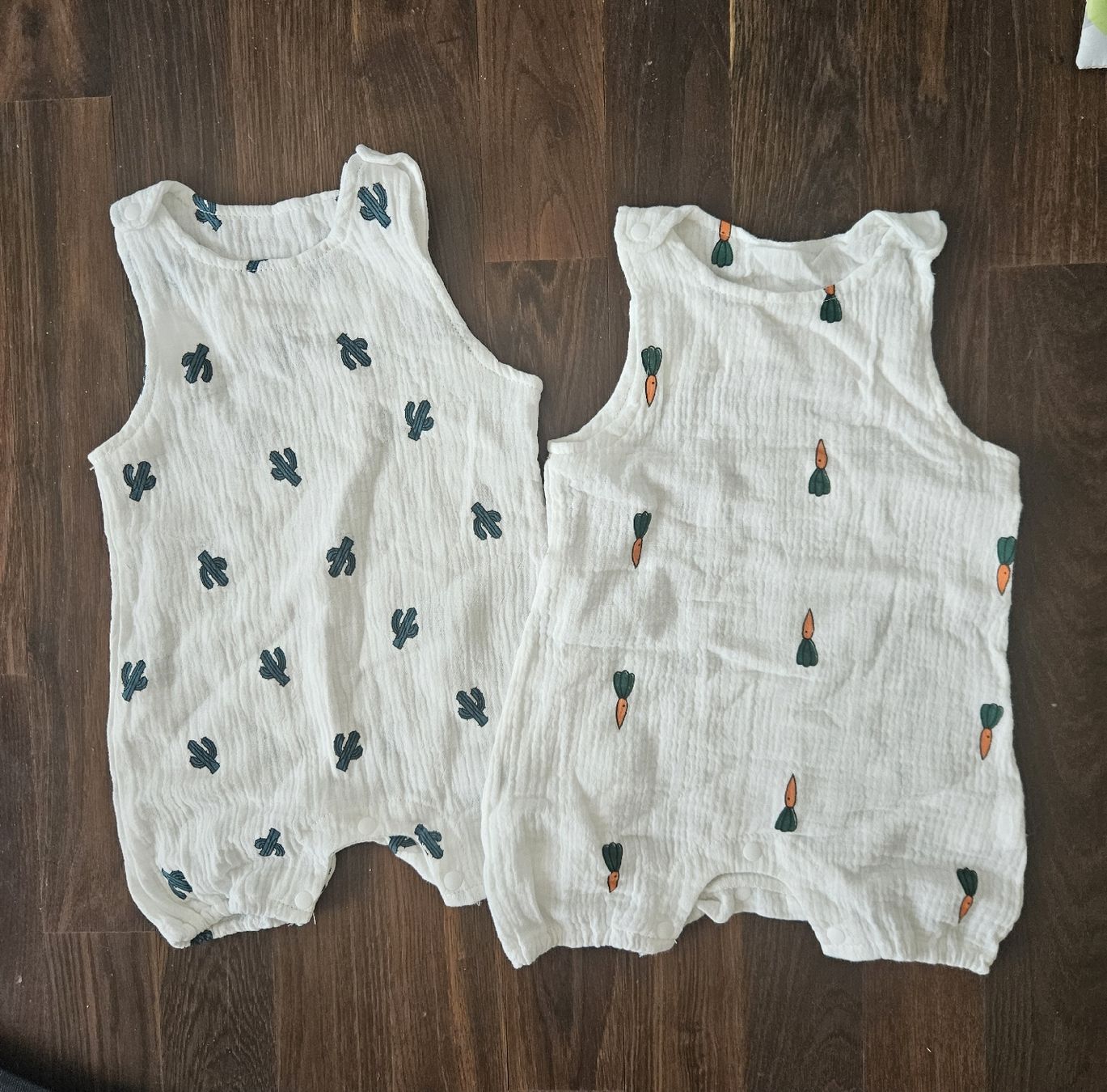 Pagliaccetti: Baby muslin rompers – Nuovo e nell'imballaggio originale da Affoltern am Albis venduto da Katarinushka