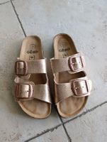 SANDALES MULES GÉMO ROSE POUDRE MÉTALLISÉ 38