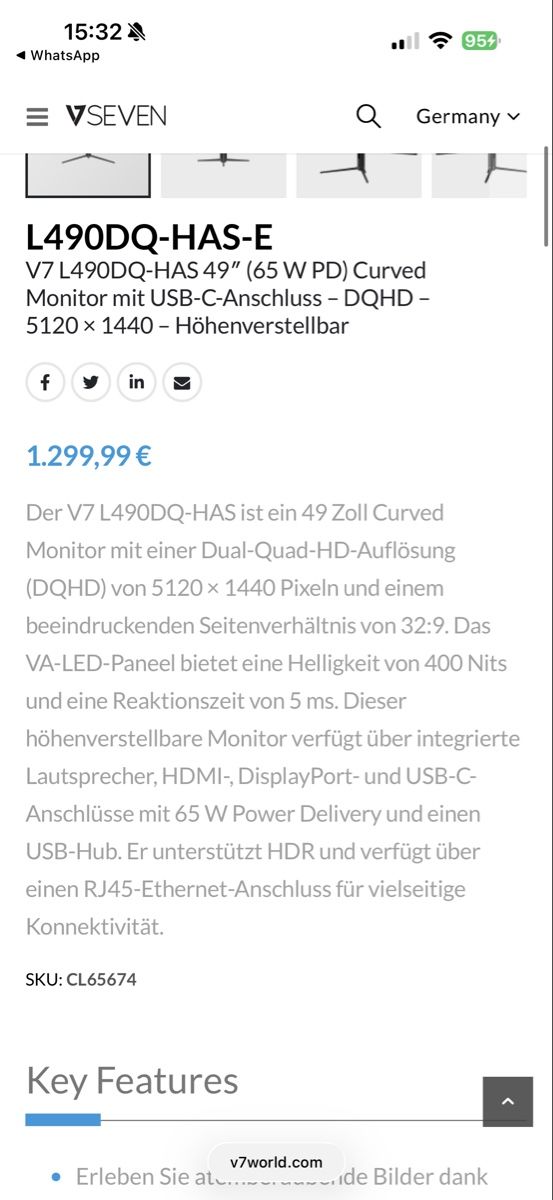 Viewsonic Monitor: Curved Monitor – Usato da Sennhof venduto da furkanAlb 4