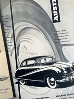 Austin Cars - 4 Alte Werbungen / Anciennes publicités 1950