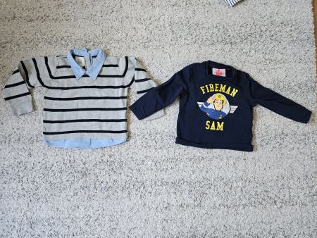 2 süsse Pullis & 1xShirt Gr. 86 Cool Club,Fireman Sam,Lupilu