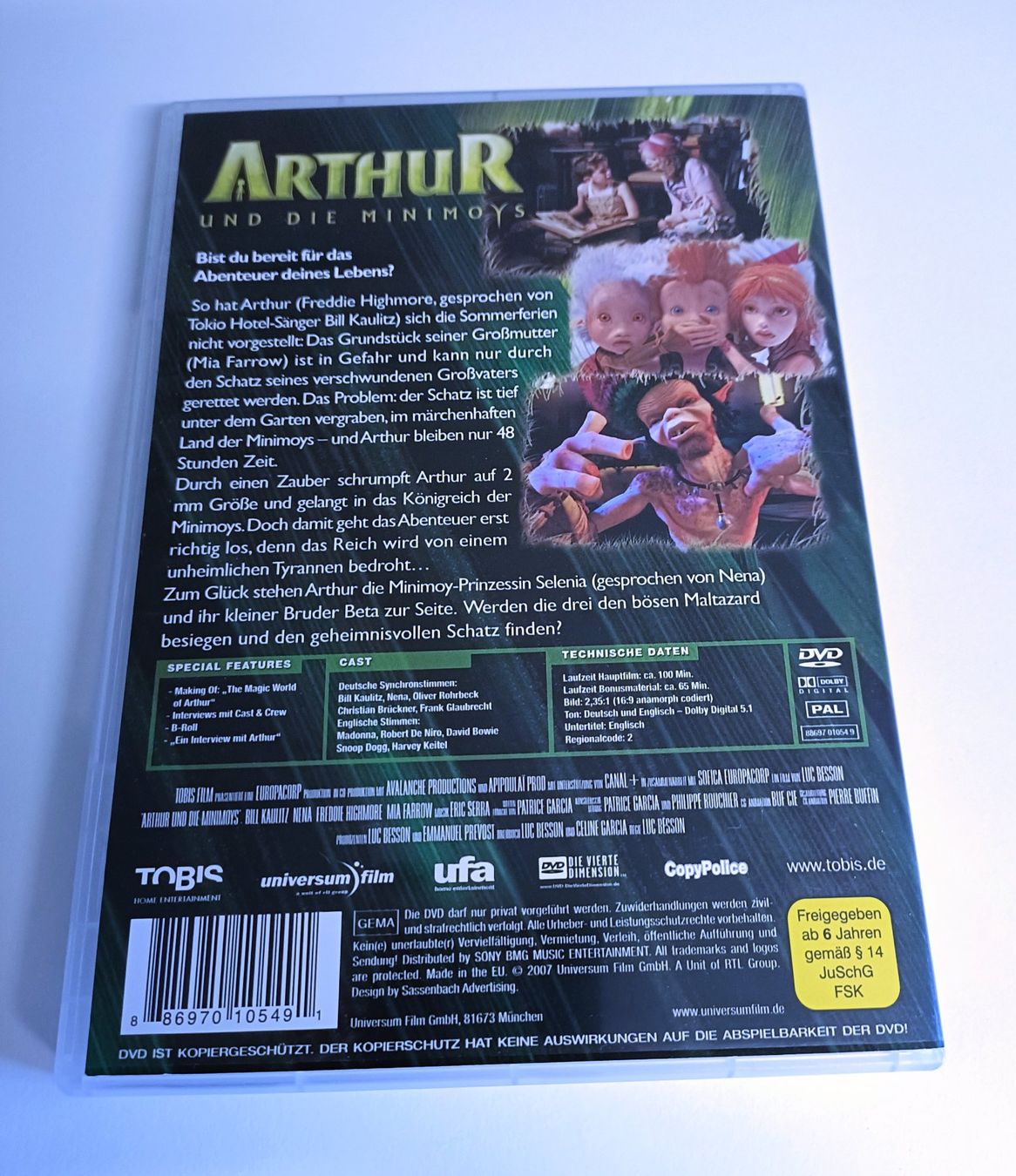 Tutti i DVDs: DVD ARTHUR UND DIE MINIMOYS – Usato da Köniz venduto da Movieportal007 1