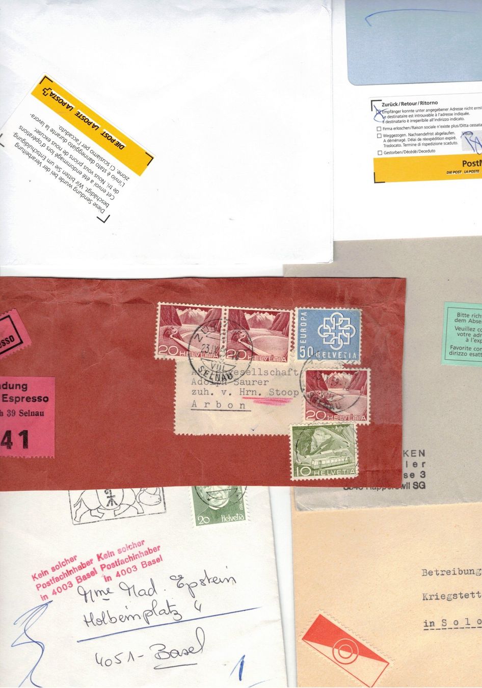 Sticker: Aufkleber der Post Stempel 64 Belege Schnäppchen TOP LOT – Usato da Widnau venduto da Seppl480 3