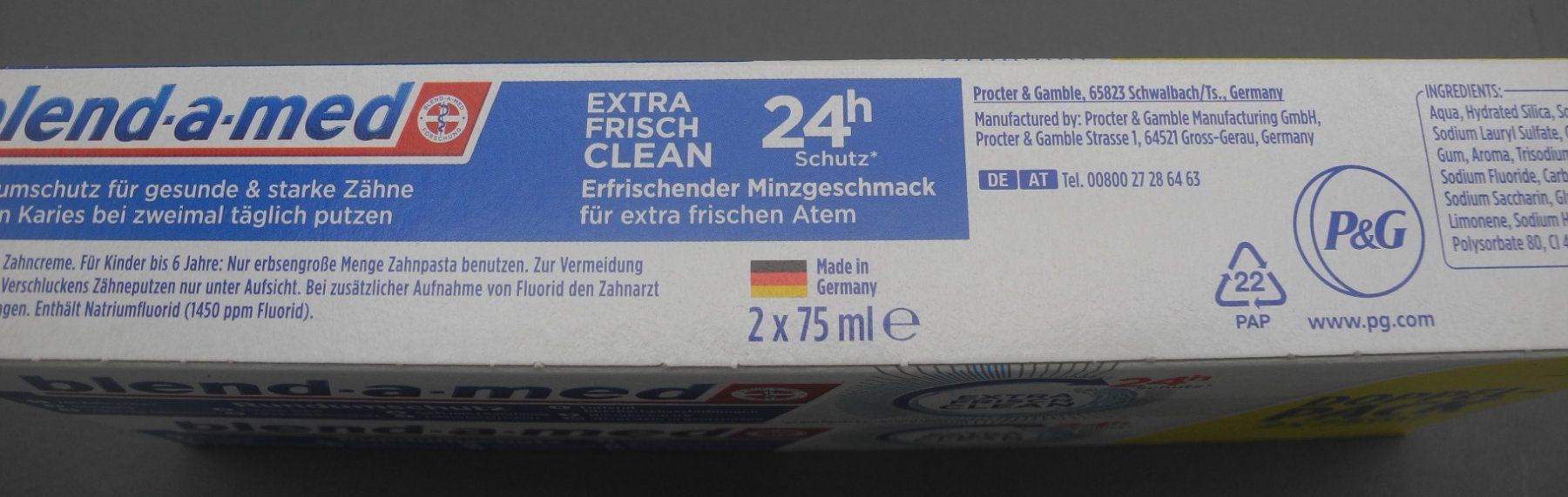 Cura dei denti: 3 x Doppelpack blend-a-med Zahnpasta, Nr.57k – Nuovo e nell'imballaggio originale da Kottwil venduto da Crazyrolf 2