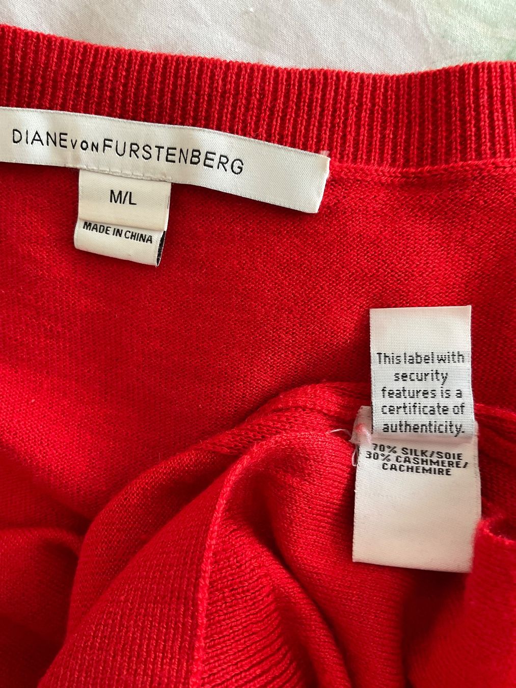 Maglioni & Felpe: Diane von Furstenberg Seide Kaschmir Pullover Gr M/L rot – Usato da Urdorf venduto da alda02 8