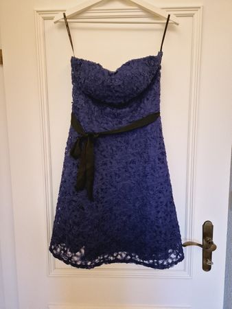 Blau-violettes Spitzenkleid Gr. 38 Morgan de Toi - Festlich