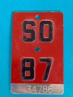 Velonummer SO 87 / Plaque Vélo