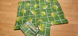 1 Duvetbezug mit Blumenmuster + 2 x Kissenbezüge