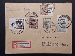 SBZ Bezirksprovisorien mit OPD Mischfrankatur