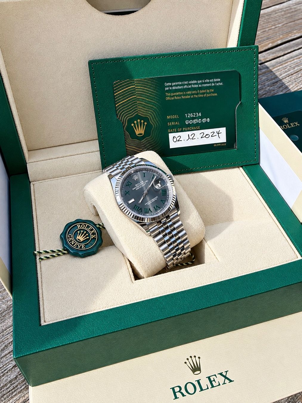 Rolex Orologi: Rolex Datejust Wimbledon 36’ 2024 – Usato da Epalinges venduto da Forex.master 1