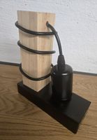 Lampe , EGLO Townshend Lampe, Holz/Schwarz, Neu