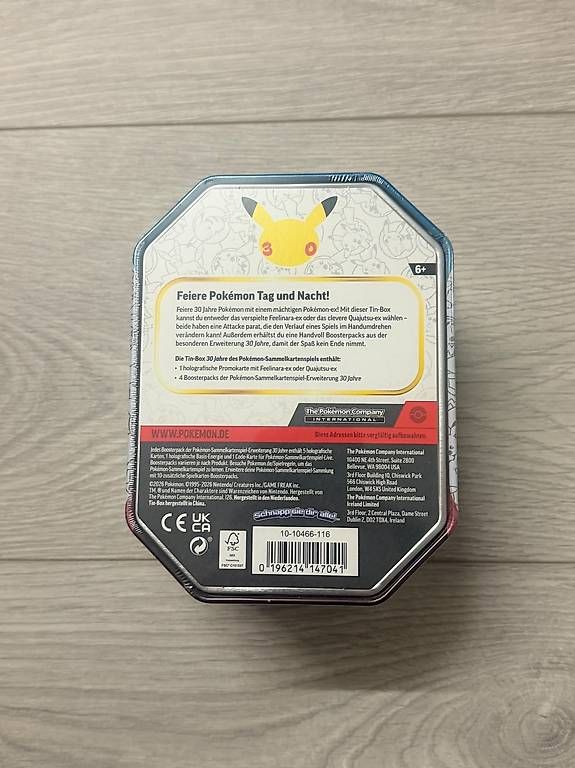 Carte collezionabili: Pokemon 30th celebration Tin box DE – Nuovo e nell'imballaggio originale da Buchs AG venduto da gia_8nqp 1