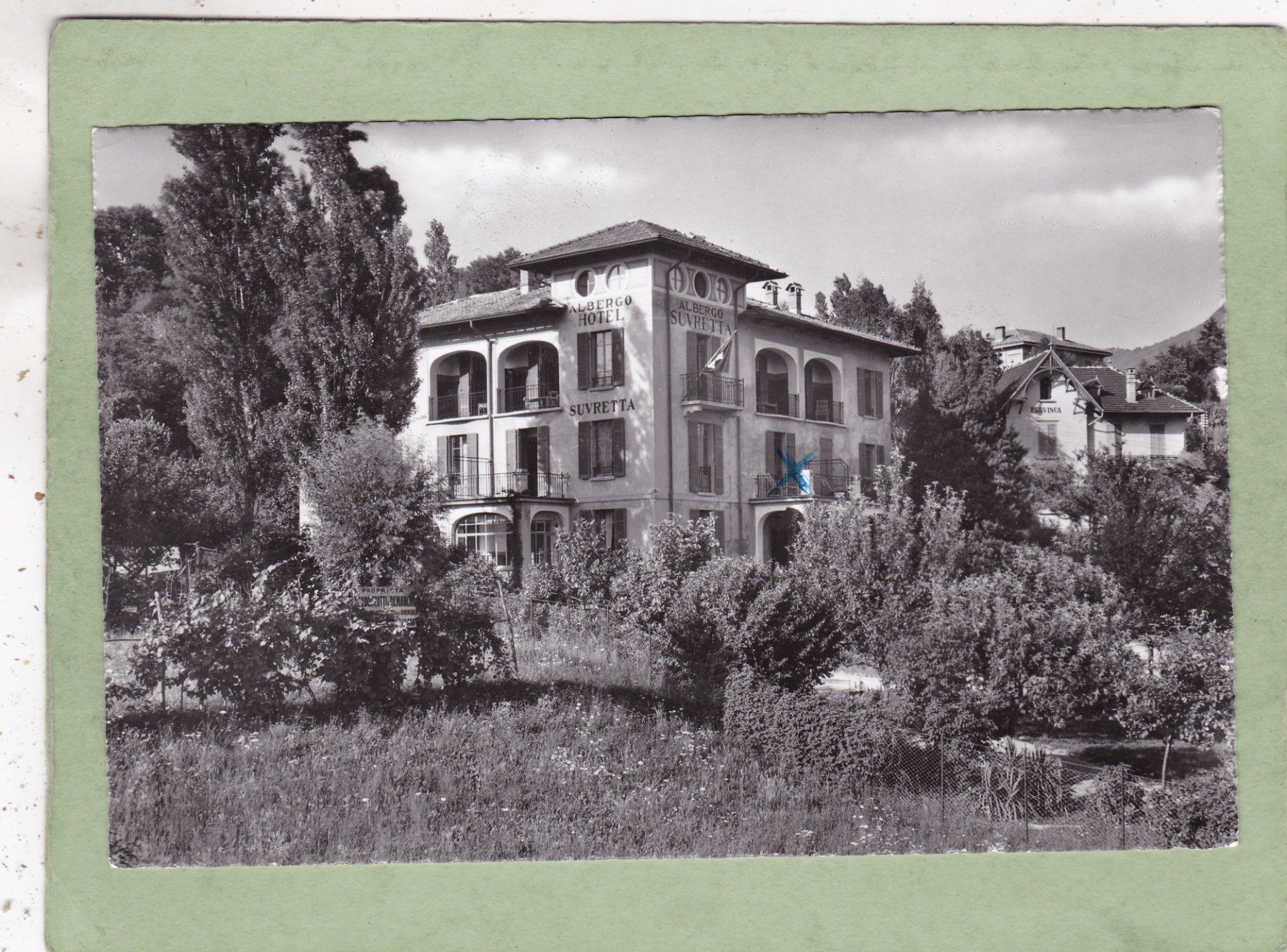 Ansichtskarten: Lugano Hotel Suvretta – Gebraucht aus Herisau von Lisegrat2008