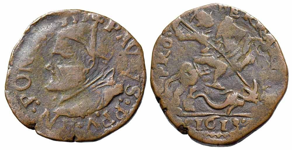 Tutti le monete: Italien, Ferrara, Quattrino 1613 – Usato da Chiasso venduto da Novamarketing