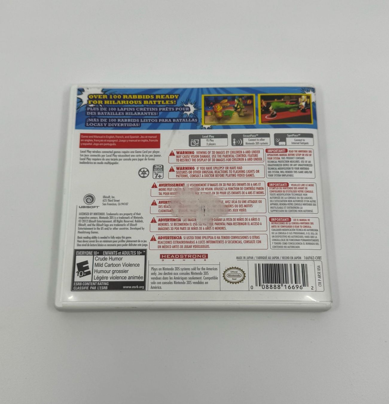 Giochi: Rabbids Rumble (Nintendo 3DS) – Usato da Herisau venduto da Seyashop1 2