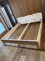 Massivholz Bett Arve mit Baumkante neu
