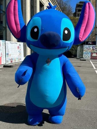 Location de costume gonflable géant de Stitch, 2,5 m de haut