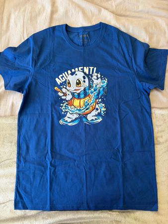 Blue Pokemon Squirtle T-Shirt for Summer! M