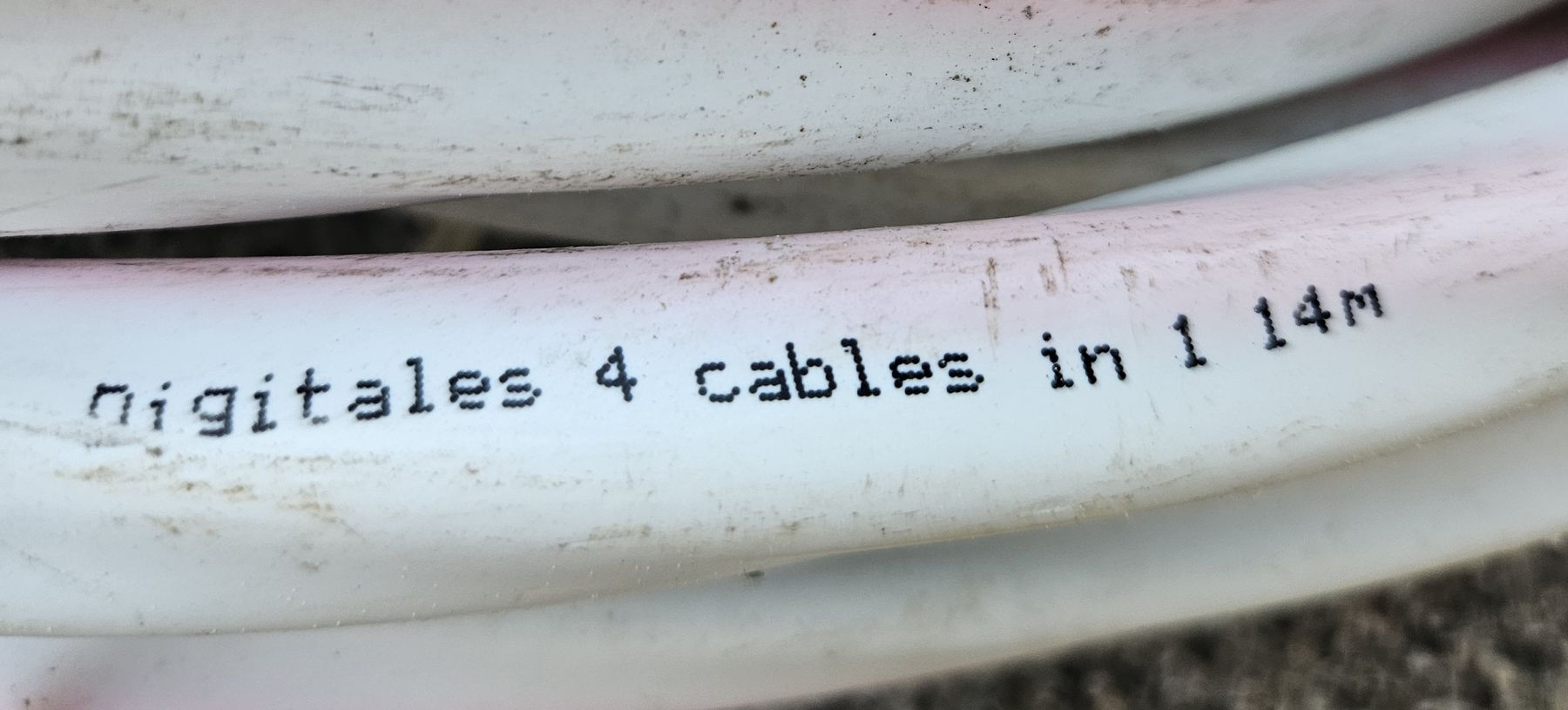 Kabel: Digitales Koaxialkabel, 4-fach ca. 25m – Gebraucht aus Büron von rs_83 1