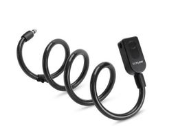 SoFlow Spiralschloss, black, Fingerabdruck und App