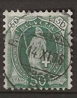 Tutti i francobolli: CH090a - Helvetia debout 90a obl. – Usato da Trélex venduto da Phil_Albert