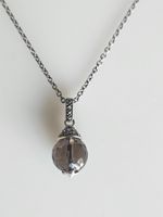 Silber Kette mit Rauchquarz