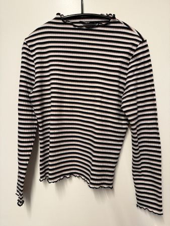 Gestreiftes Baumwoll T-Shirt