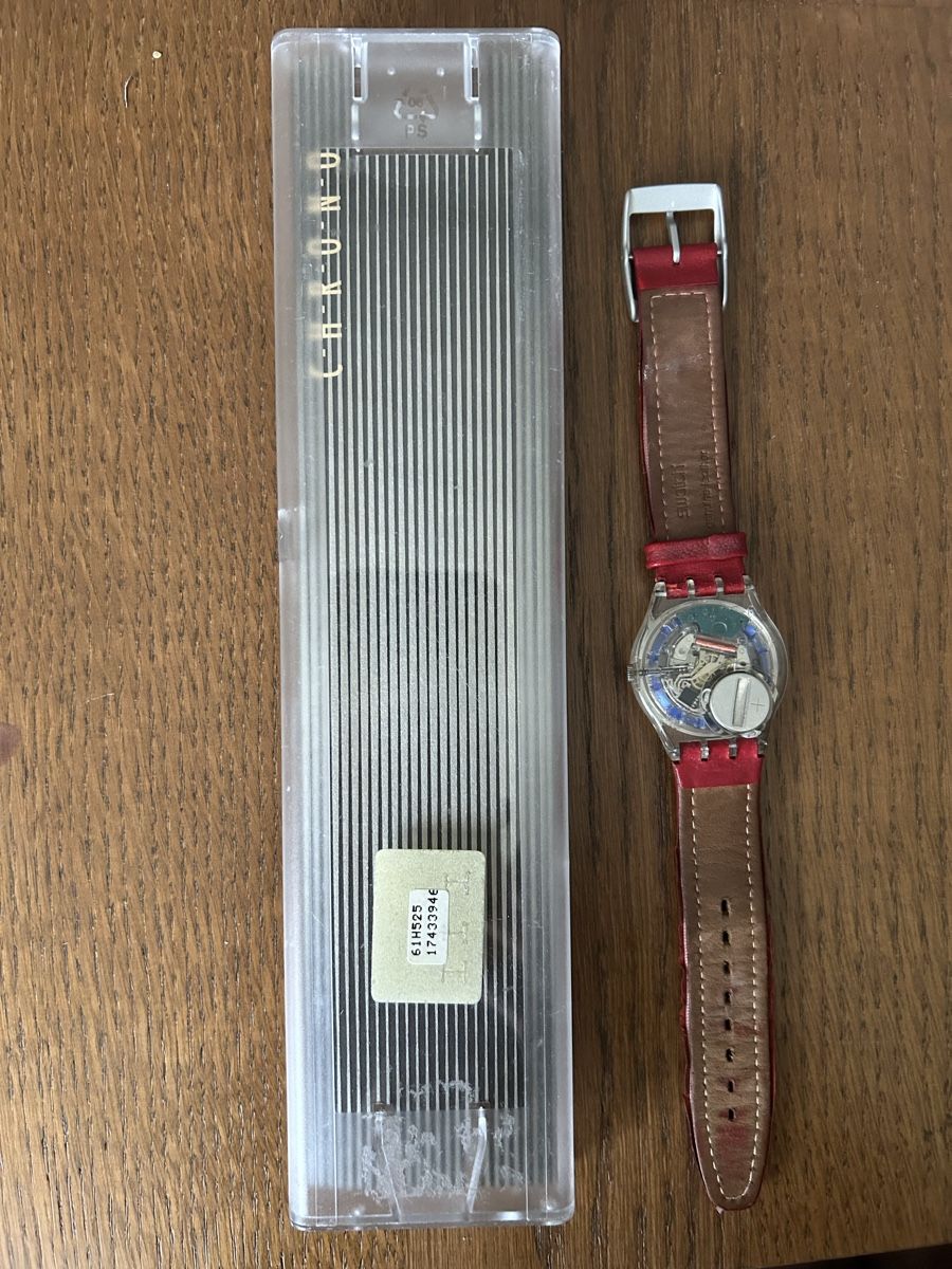 Swatch Smartwatch: Original Swatch Skeleton Uhr mit Lederarmband & Originalbox  – Usato da Uetendorf venduto da REhome 3
