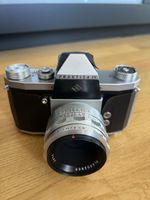 Praktica IV Spiegelreflexkamera + Domiplan 2.8/50 + mehr