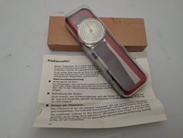 Vintage Pedometer mit Lederband guter Zustand