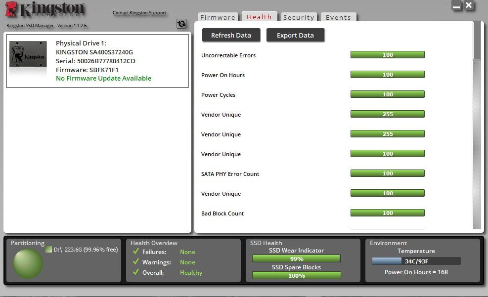Kingston Dischi rigidi: Kingston SA400S37 | SSD | SATA | 240 GB – Usato da Zürich venduto da Gaikokujin 7