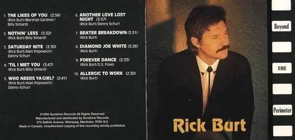 CD: Rick Burt - Beyond The Perimeter Canada Native Country Roots – Nuovo (secondo la descrizione) da Genève venduto da Cockattoo