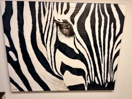 Zebra-Kunstwerk von R. Atkins