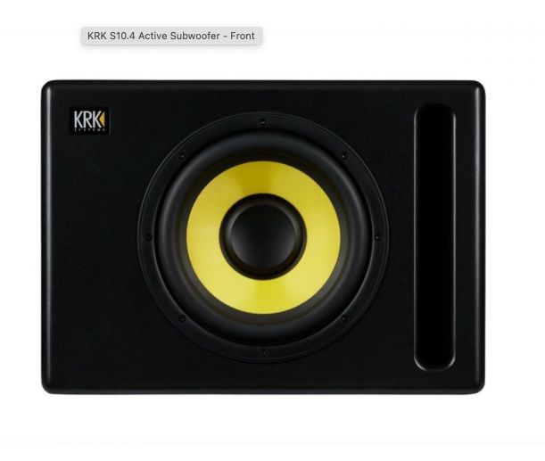 KRK Lautsprecher: KRK S10.4 10" Studio Subwoofer + 2 Audiokabel – Gebraucht aus Winterthur von Flyer16