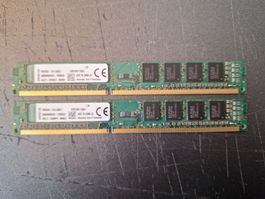 2x 4 GB Kingston DDR3 1600 MHz 12600U RAM Kit