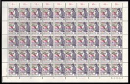 1987, Bogen "Unwettergeschädigte" W66 **, unter Postpreis !
