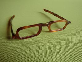 Vintage Faltbrille, Hornoptik, Reisebrille, Top Zustand!