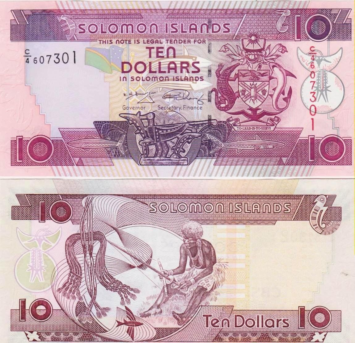 Banconote: SOLOMON ISLANDS 10 DOLLARS 2009 (UNC) – Nuovo (secondo la descrizione) da Sonceboz-Sombeval venduto da Simuncons