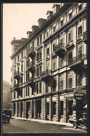 Cartoline postali: AK Zürich, Stadthof-Posthotel – Usato da Berlin venduto da bartko-reher