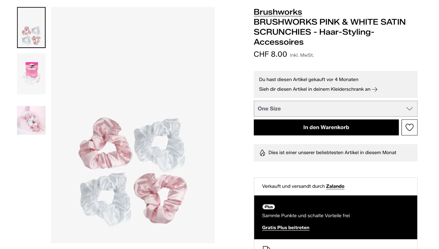 Accessori per capelli: Originalverp. Brushworks Scrunchies – Nuovo e nell'imballaggio originale da Winterthur venduto da Sunshine143