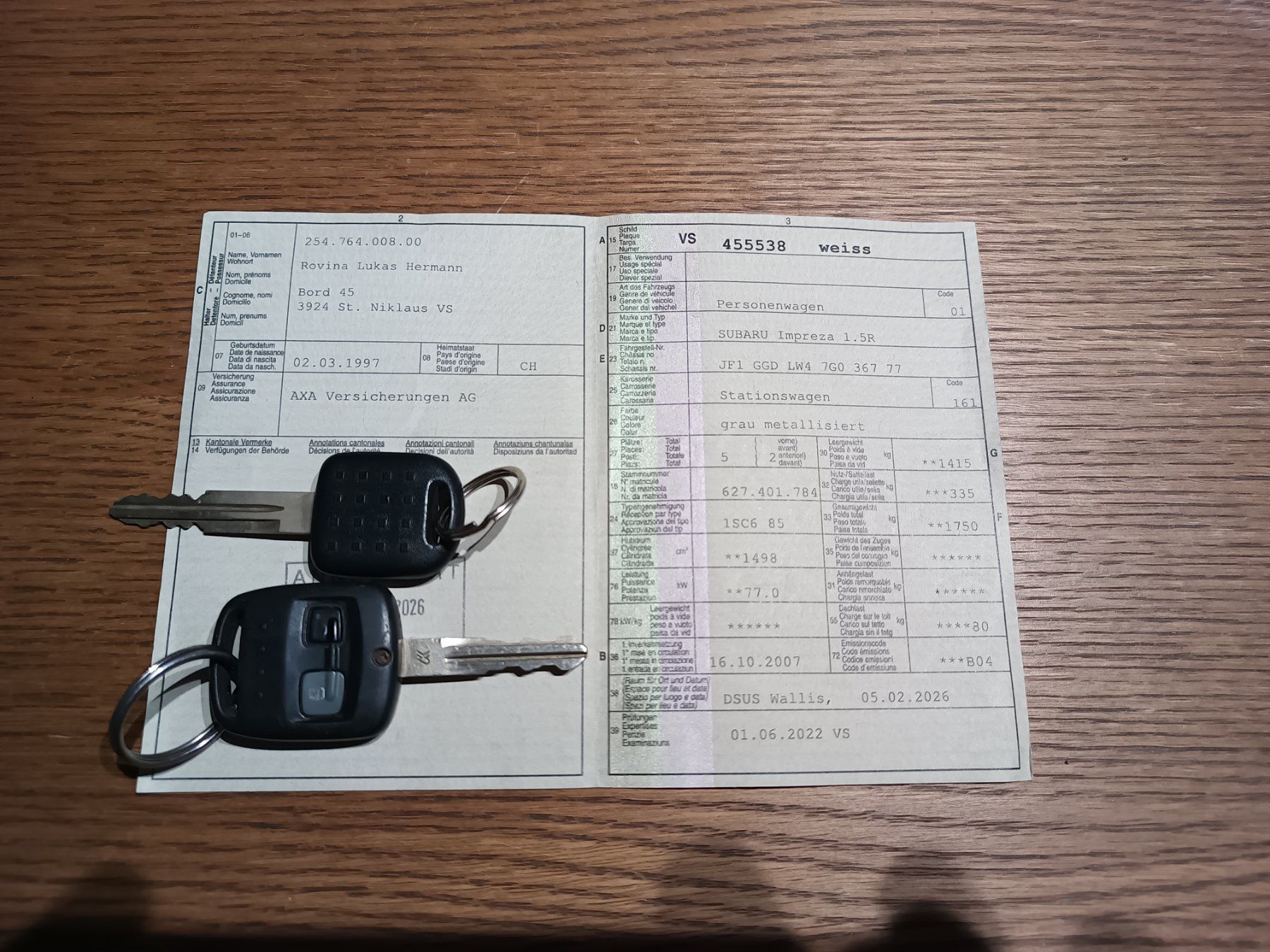 Subaru Autos: Subaru Impreza 1.5 Station Wagon 4x4 – Gebraucht aus Schlosswil von WueSve 7