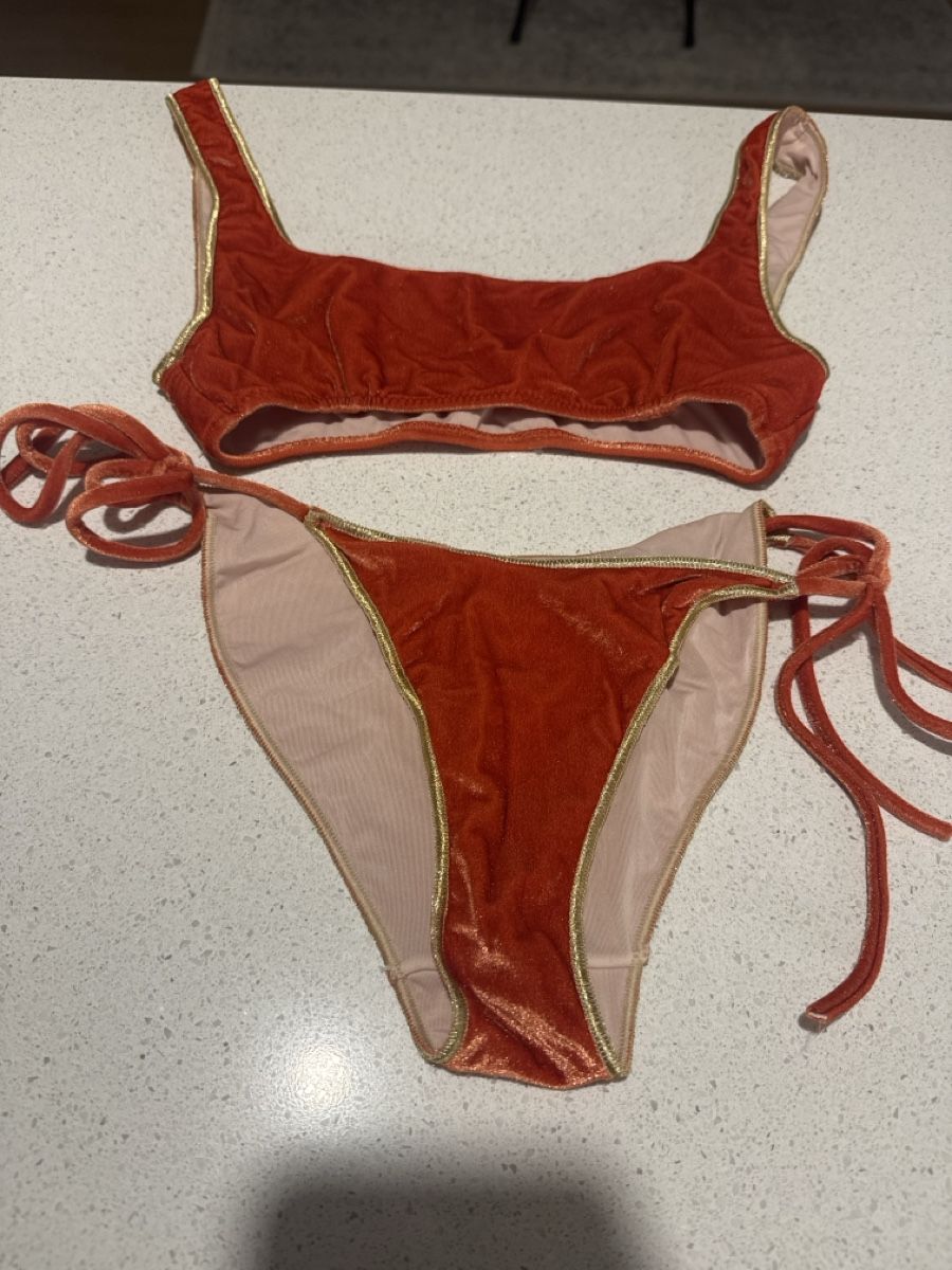 Badekleider & Bikinis: Orange & gold bikini from Bikini Lovers. New  – Neu (gemäss Beschreibung) aus Luzern von Lellicl