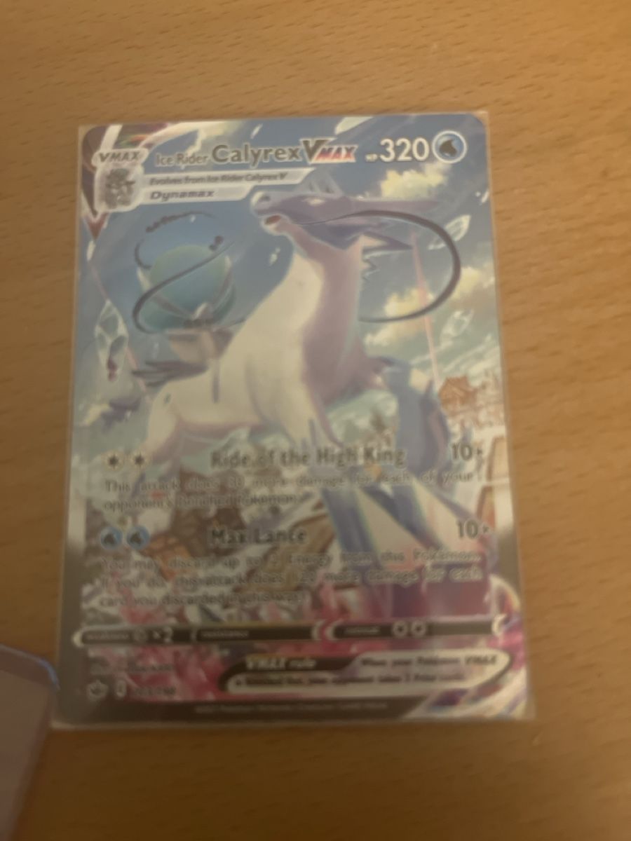 Pokémon Carte collezionabili: Carta Pokémon Calyrex VMAX 203/202 XR – Nuovo (secondo la descrizione) da Aire-la-Ville venduto da xgr_t5ll