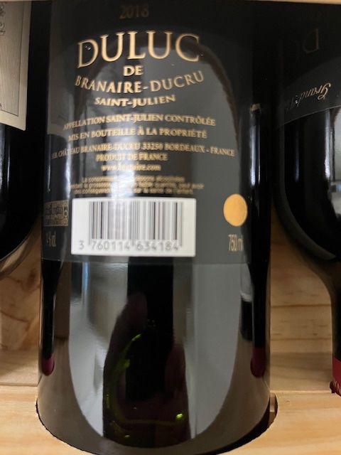 Vino: Duluc de Branaire-Ducru Saint-Julien 2018 – Nuovo e nell'imballaggio originale da Domat/Ems venduto da chrislassi 2