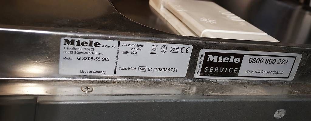 Machines à laver la vaisselle: Geschirrspüler Miele G3305-55 SCi  – D'occasion à Bern par krigo89 4