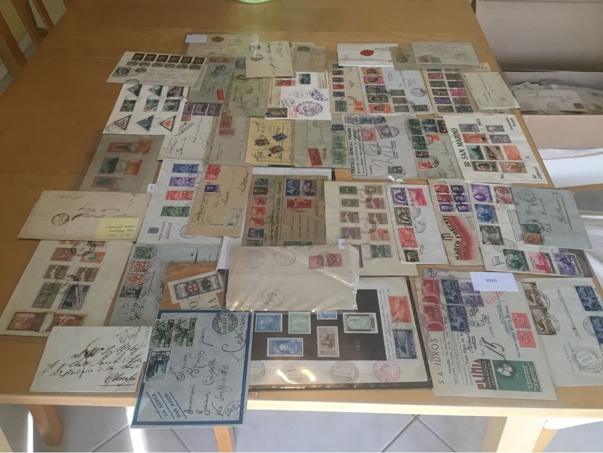 Tutti i francobolli: Lotto 1 Italia e RSM  – Usato da cassina d'agno venduto da Scorti1961 1