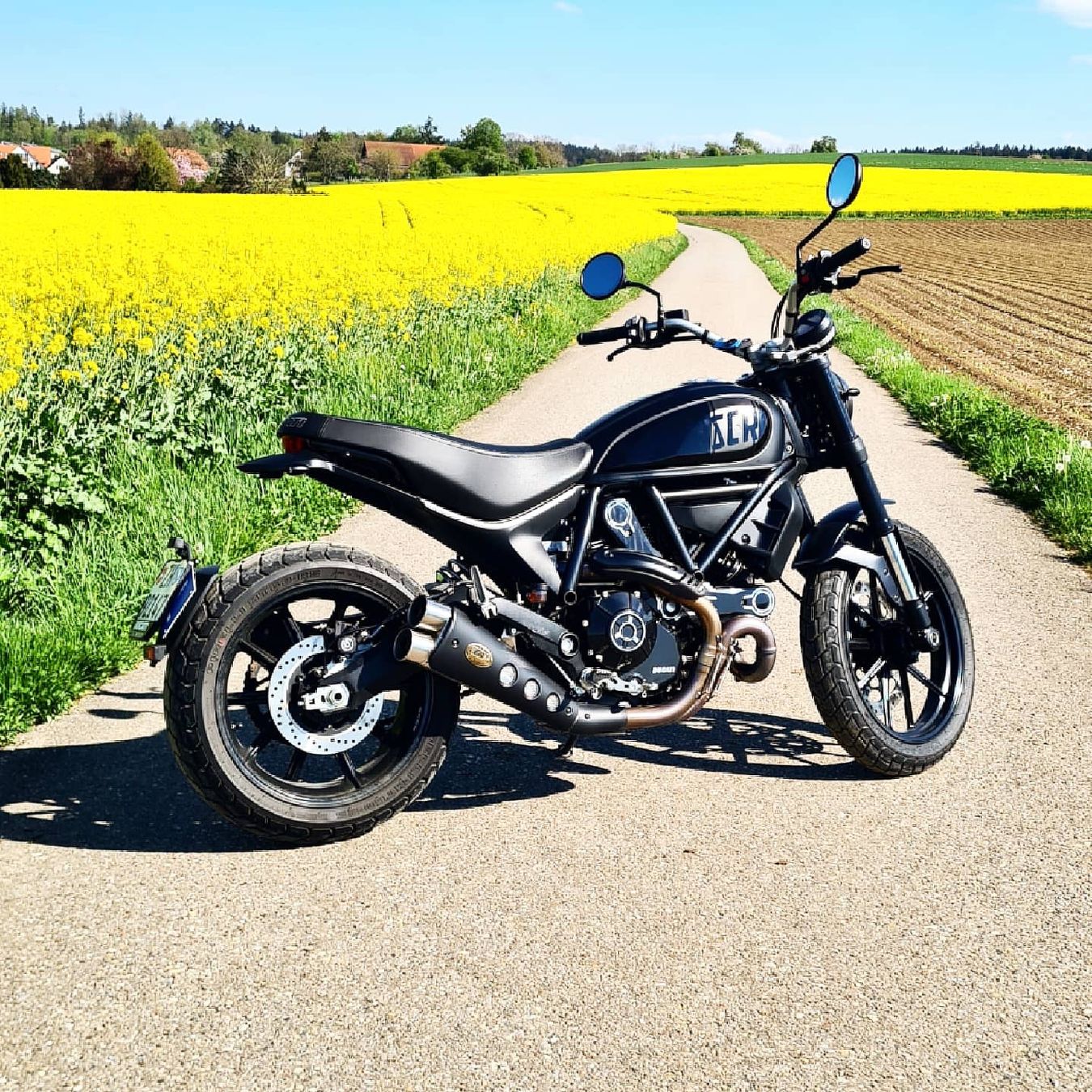 Ducati Route: Ducati Scrambler Icon Dark 35kW – D'occasion à Watt par mmengem